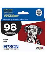Cartouche d'encre Noir d'origine OEM Epson T098120 (T0981) Haut Rendement