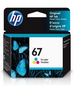 Cartouche D'encre Couleur D'origine OEM Vivera Hewlett Packard 3YM55AN (HP 67)