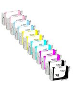 Epson 78 - T078 - Ensemble de 12 Cartouches d'encre Réusinées Haut Rendement