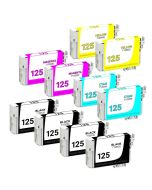 Ensemble de 10 cartouches Compatibles pour Epson T125