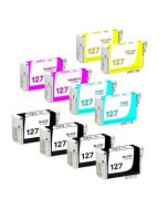 Ensemble de 10 cartouches Compatibles  pour Epson T127 - Extra Haut Rendement