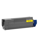 Cartouche Toner Laser Jaune Compatible Okidata 43324466 pour Imprimante C6000/C6050 Series