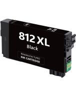 Epson 812XL (T812XL120-S) Cartouche D'encre Noir Réusinée Haut Rendement