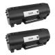 Duo Pack Lexmark 50F1H00 / 501H  deux Cartouches Toner compatibles Haut Rendement